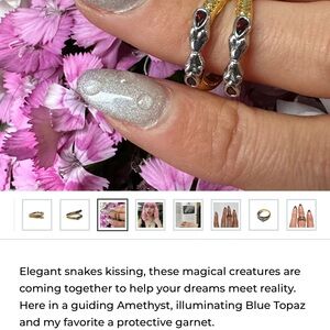 verameat doorway to dreams sterling silver and gold brass with garnets sz 6